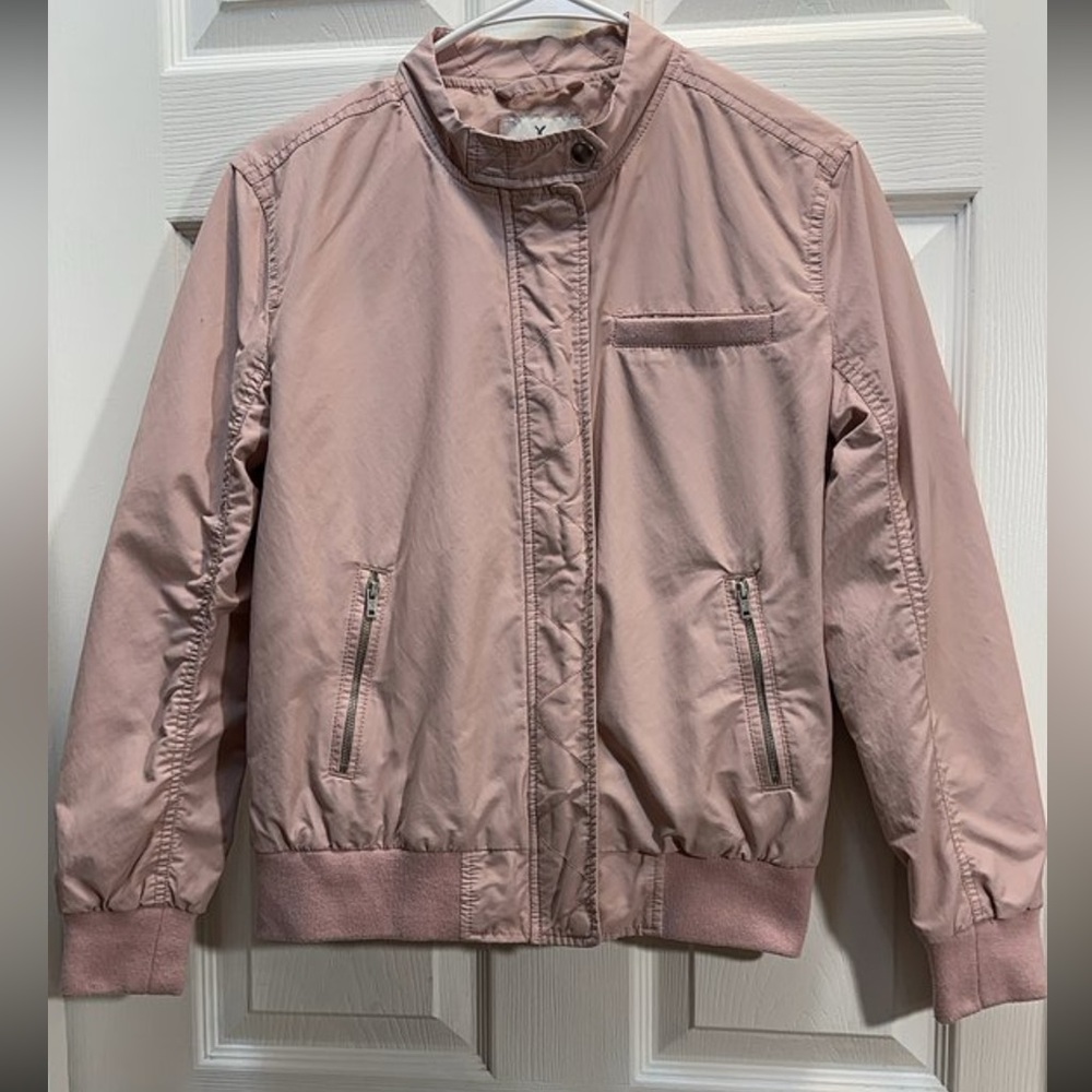 American Eagle Outfitters Blush Pink Bomber Jacket
